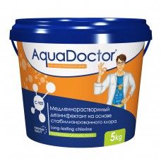 Дезинфектант для бассейна на основе хлора длительного действия AquaDoctor C-90T, 5 кг