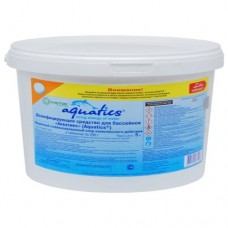 AQUATICS / Медленный стабилизированный хлор 3 в 1 (хлор,альгицид,коагулянт) в таблетках по 200 г. 5 кг