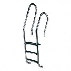 Асимметричная лестница Mix с 3 ступ.Luxe + 1 ступ. безопасности, AISI-316